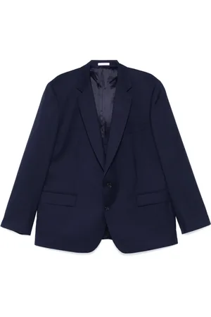 Fursac Blazer in lana vergine con revers a scialle