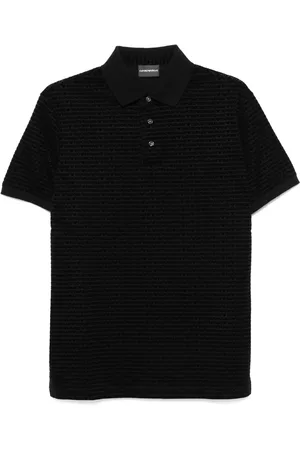 Emporio Armani Polo con logo floccato