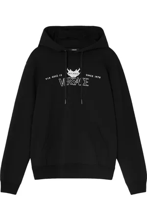 VERSACE Felpa con cappuccio e logo