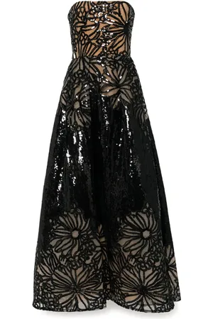 Elie saab Abito lungo con ricamo