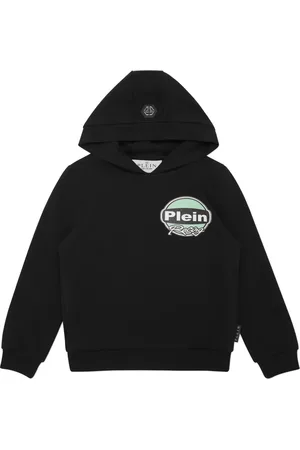 Philipp Plein Felpa Strass Cars Racing con cappuccio