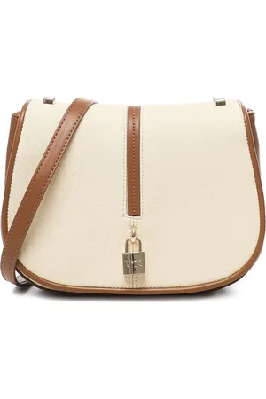 V°73 Borsa a tracolla con logo inciso