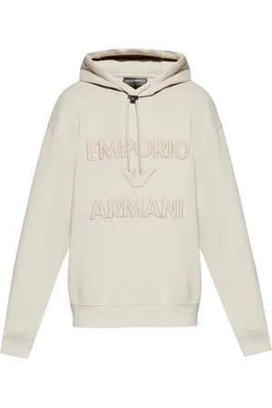 Emporio Armani Felpa con logo e cappuccio