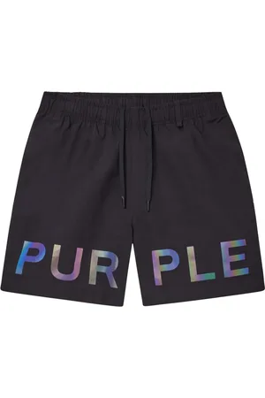 Purple Brand Shorts Holographic Wordmark