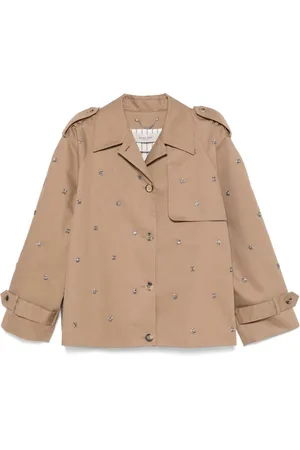 Golden Goose Trench crop con paillettes