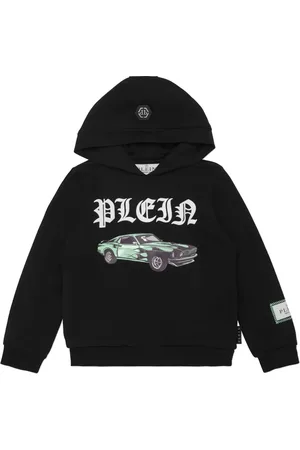 Philipp Plein Felpa Cars Racing con cappuccio