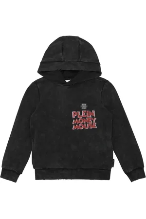 Philipp Plein Felpa Money Mouse con cappuccio