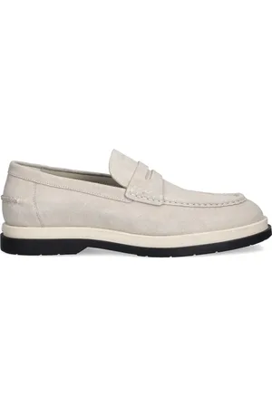 HUGO BOSS Mocassini penny in pelle scamosciata