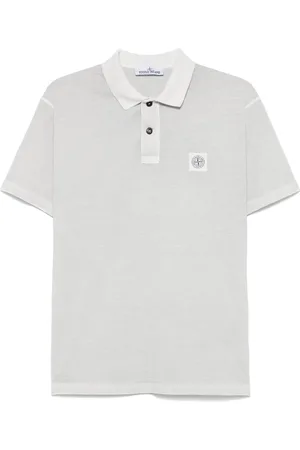Stone Island Polo con applicazione Compass