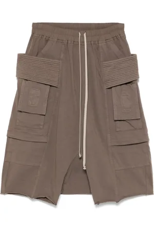 Rick Owens Pantaloni corti con cavallo basso