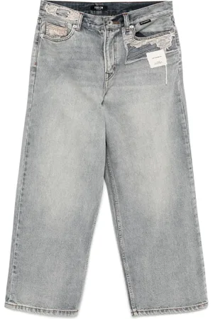 FIVE CM Jeans con design patchwork