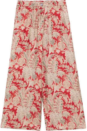 PIERRE-LOUIS MASCIA Pantaloni a palazzo Aloe in seta