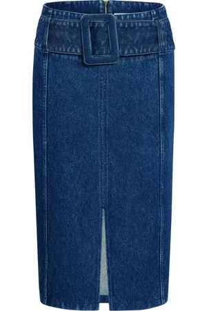 Patou Abito midi denim con cintura