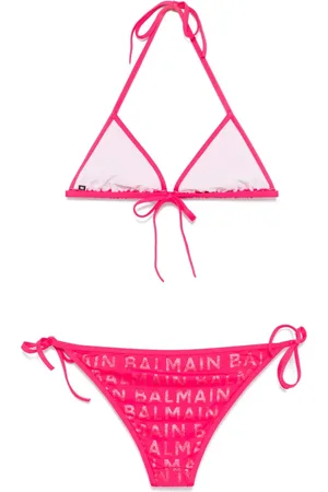 Balmain Set bikini con stampa