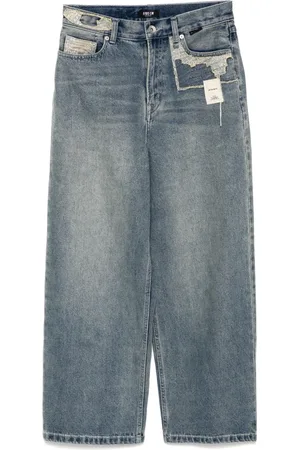 FIVE CM Jeans con design patchwork