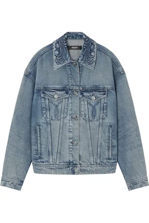 VERSACE Giacca denim Barocco