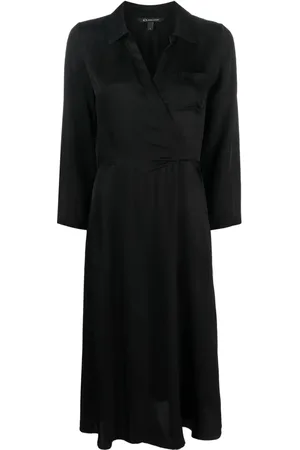 Armani Exchange Abito midi a maniche lunghe