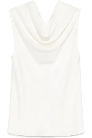 Serafini Blusa con collo rigido
