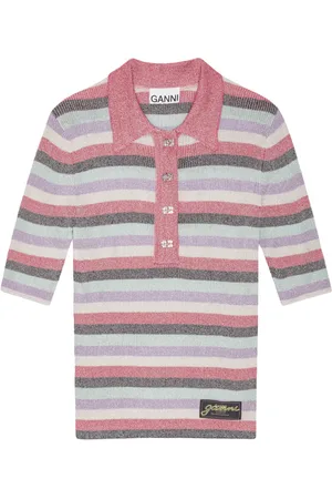 Ganni Polo in maglia a righe