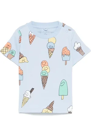 Stella McCartney T-shirt con stampa gelato