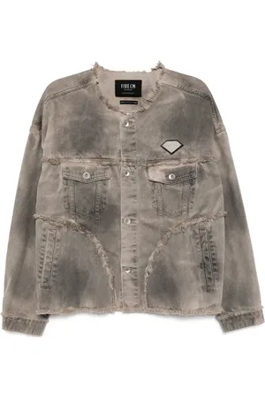 FIVE CM Giacca denim con applicazione