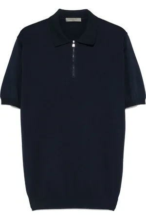 corneliani Polo in cotone con ricamo logo