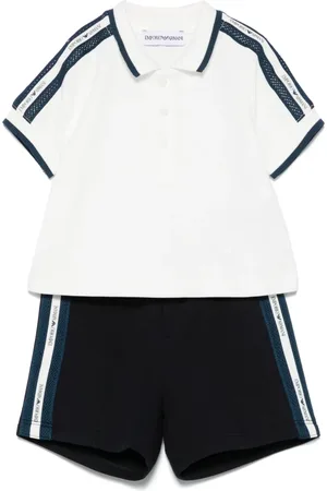 Emporio Armani Set top e shorts con logo