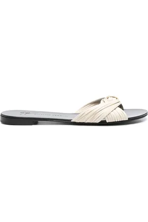 Giuseppe Zanotti Sandali slides con dettaglio a nodo
