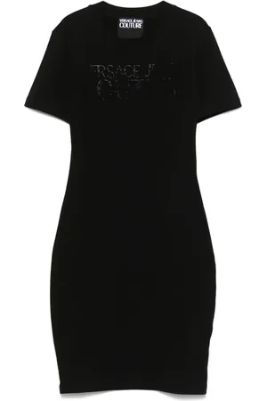 VERSACE Abito corto con logo