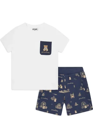Moschino Set con shorts e logo