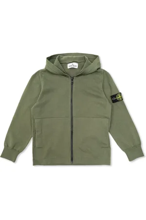 Stone Island Felpa con cappuccio e motivo Compass