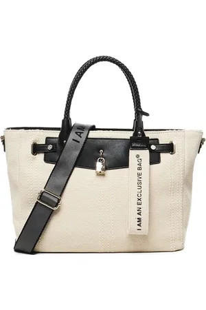 V°73 Borsa tote con logo inciso