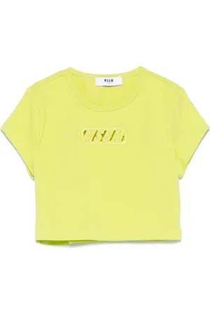 Msgm T-shirt crop in jersey