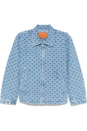 Sandro Giacca denim con effetto jacquard