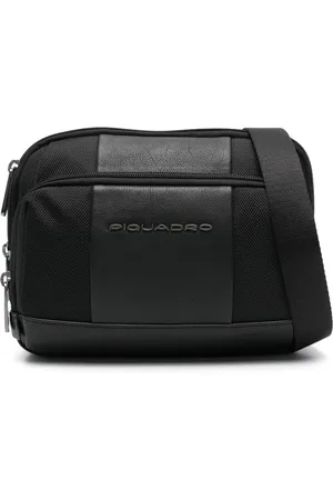 Piquadro Borsa a spalla con placca logo