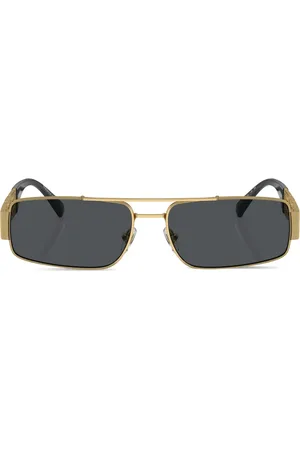 VERSACE Occhiali da sole squadrati con dettaglio Greca