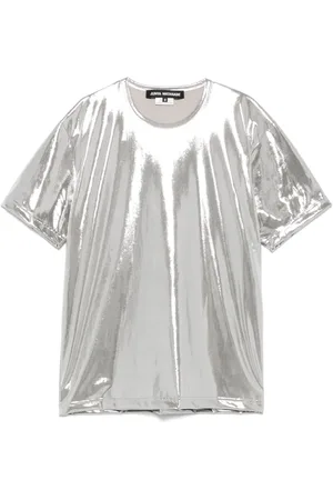 JUNYA WATANABE T-shirt con effetto metallizzato