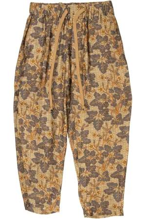 UMA WANG Pantaloni a fiori