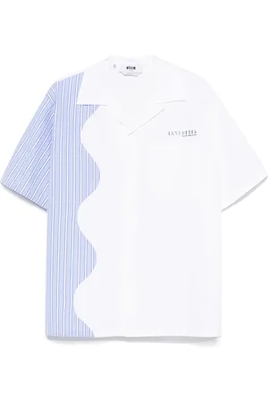 Msgm Camicia con dettaglio a righe