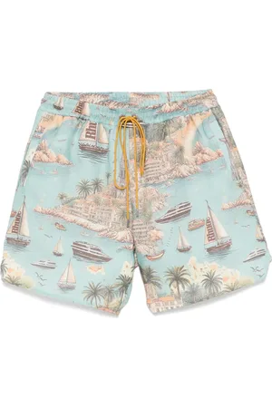 Rhude Costume da bagno Sailing Map