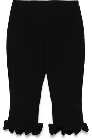 ROTATE Pantaloni crop con ruches