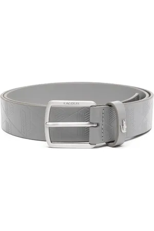 Lacoste Cintura in pelle con monogramma