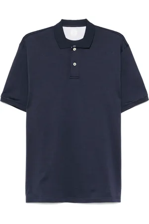 ELEVENTY Polo in cotone con ricamo logo