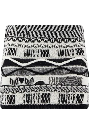 LANEUS Minigonna con logo jacquard