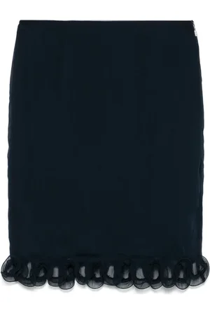 ROTATE Gonna in chiffon con ruches