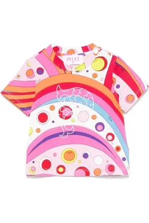 PUCCI Junior T-shirt con stampa Iride