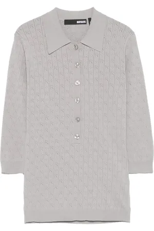 ROTATE Polo in maglia traforata
