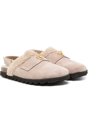 VERSACE Slippers in pelle scamosciata