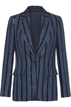 Brunello Cucinelli Blazer con paillettes