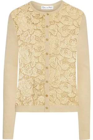 Oscar de la Renta Cardigan English Rose